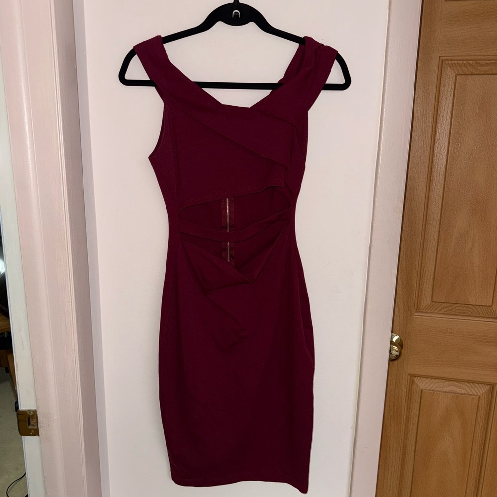 Windsor Burgundy Cutout Dress